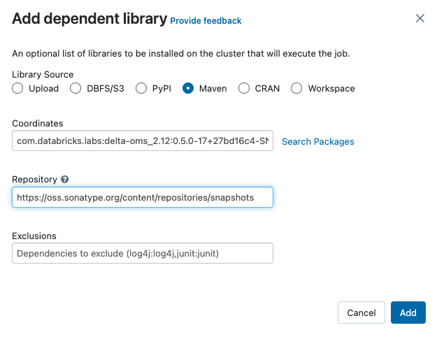 DeltaOMS Maven Library