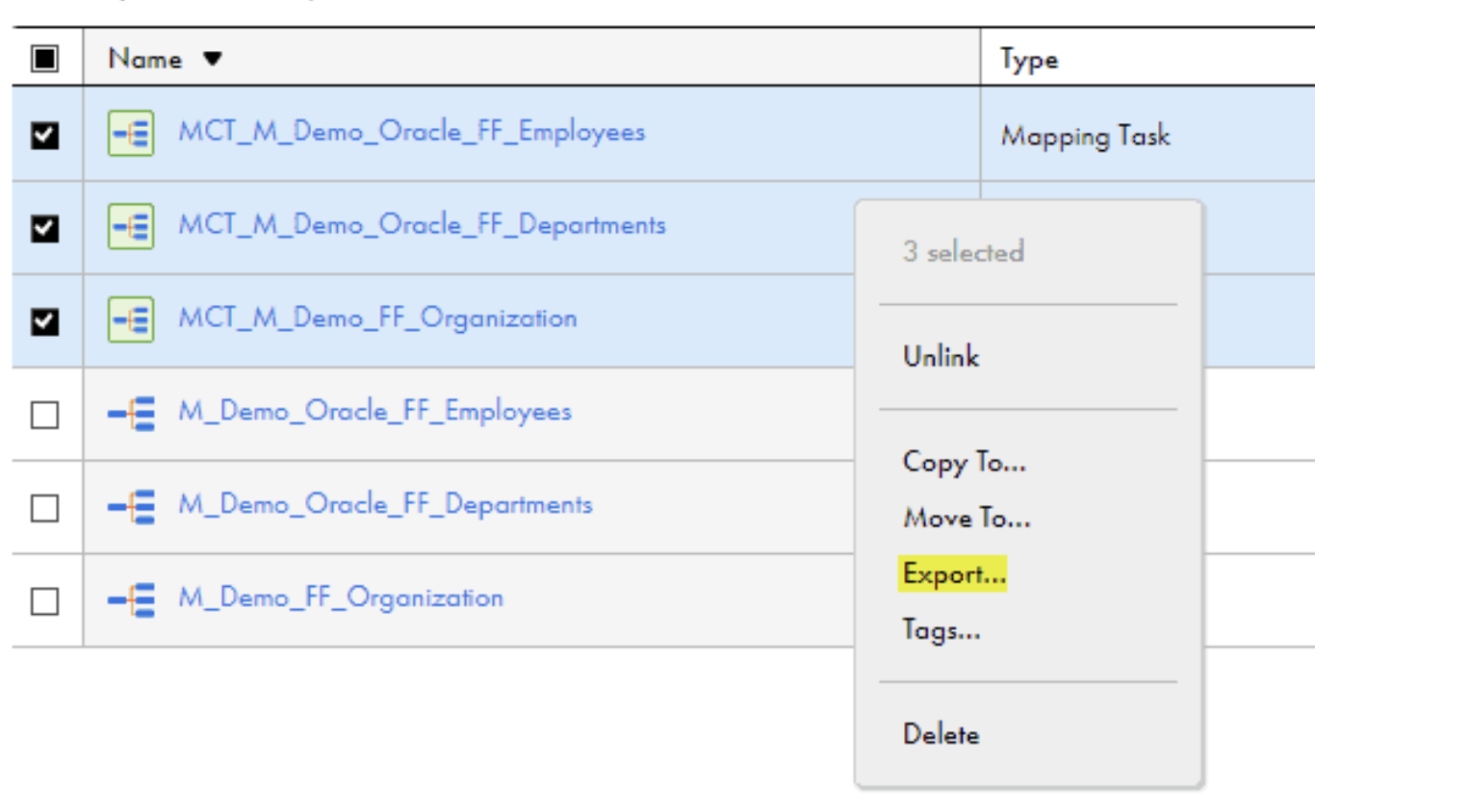 infacloud-export