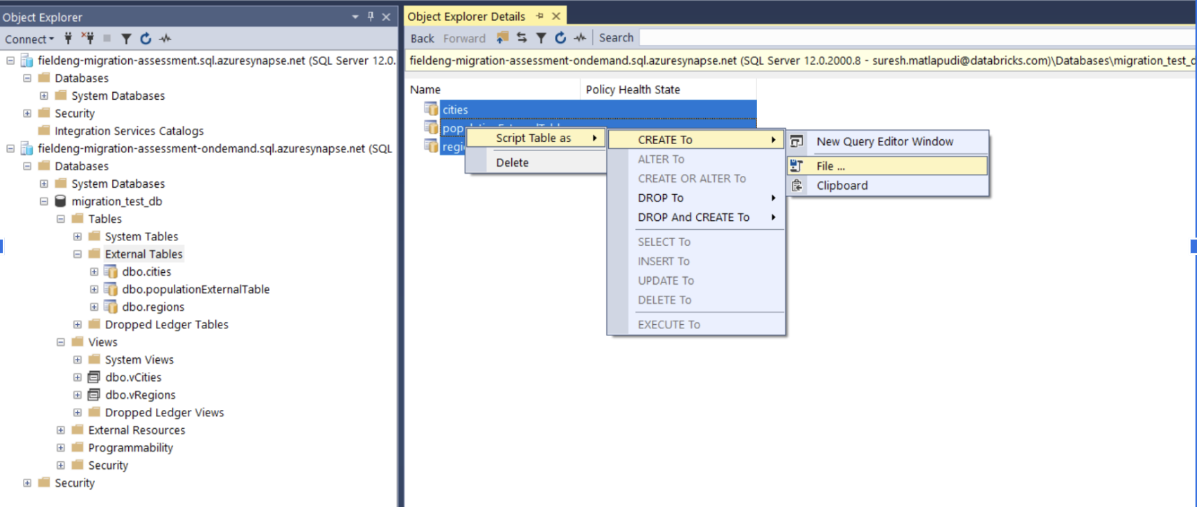 synapse-objects-explorer-script-as